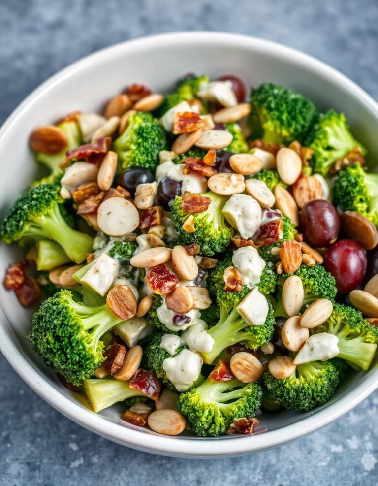 🥗 Broccoli Salad 🥦🥛🍇🥜